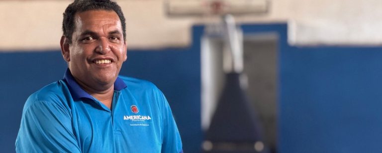 Elcio e o basquete em americana