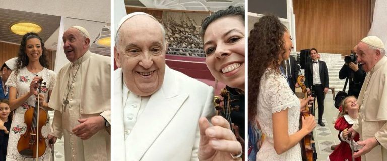Mary e papa Francisco  - 1
