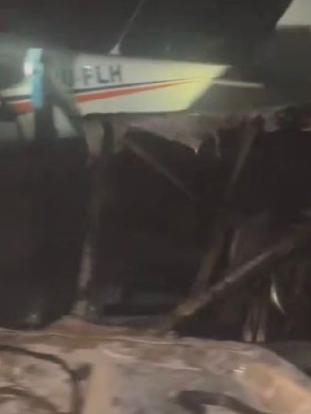 Incêndio no hangar em Aeroporto de Americana neste domingo dia 28 de dezembro de 2025